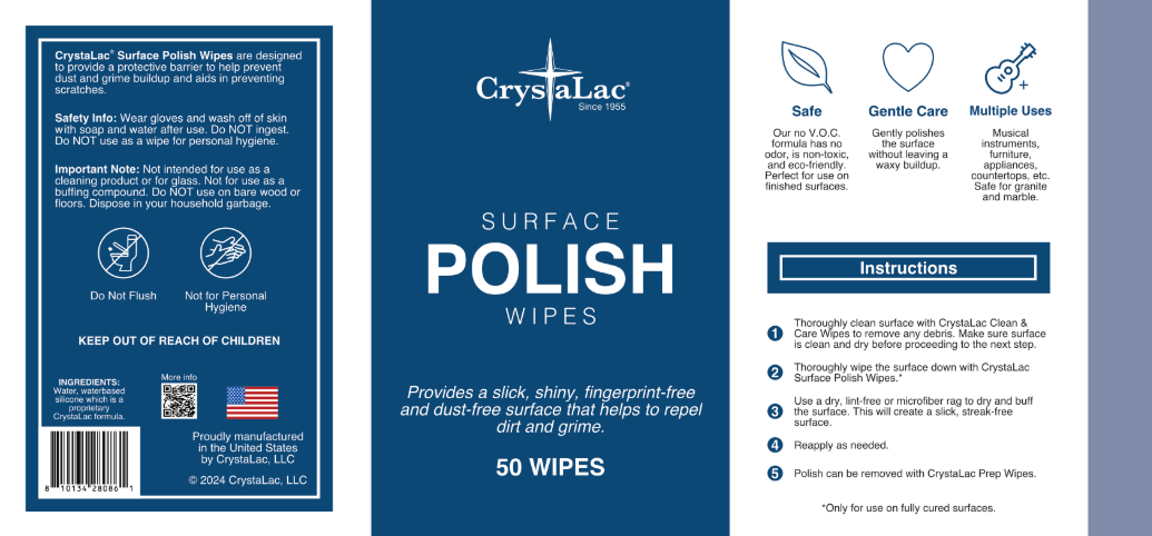 CrystaLac Refinishing Prep Wipes, Clean & Care Wipes, Polish Wipes