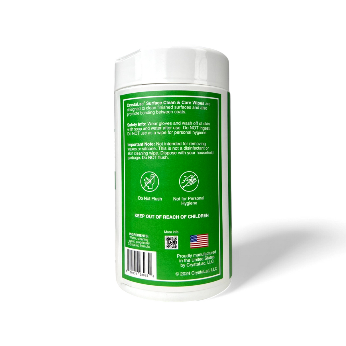 CrystaLac Refinishing Prep Wipes, Clean & Care Wipes, Polish Wipes