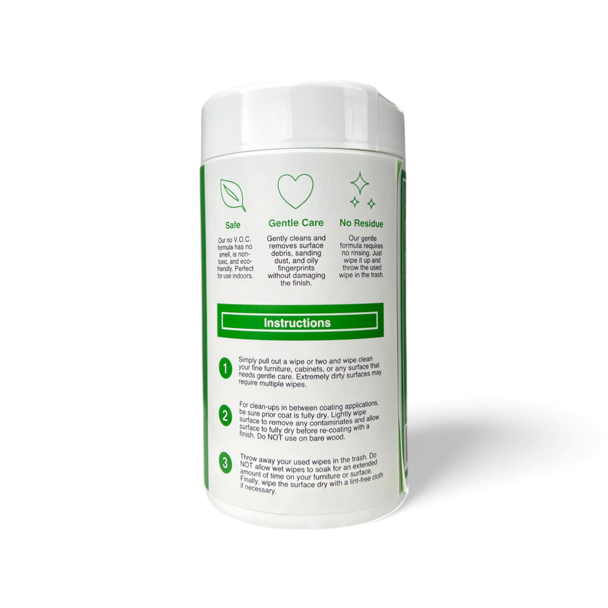 CrystaLac Refinishing Prep Wipes, Clean & Care Wipes, Polish Wipes