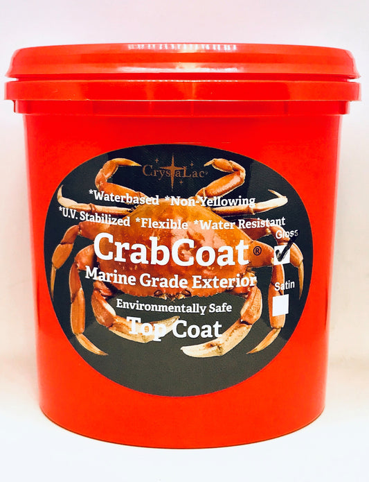 CrabCoat Exterior Marine Grade Finish. UV Stabilized and Water Clean-Up. Environmentally Safe
